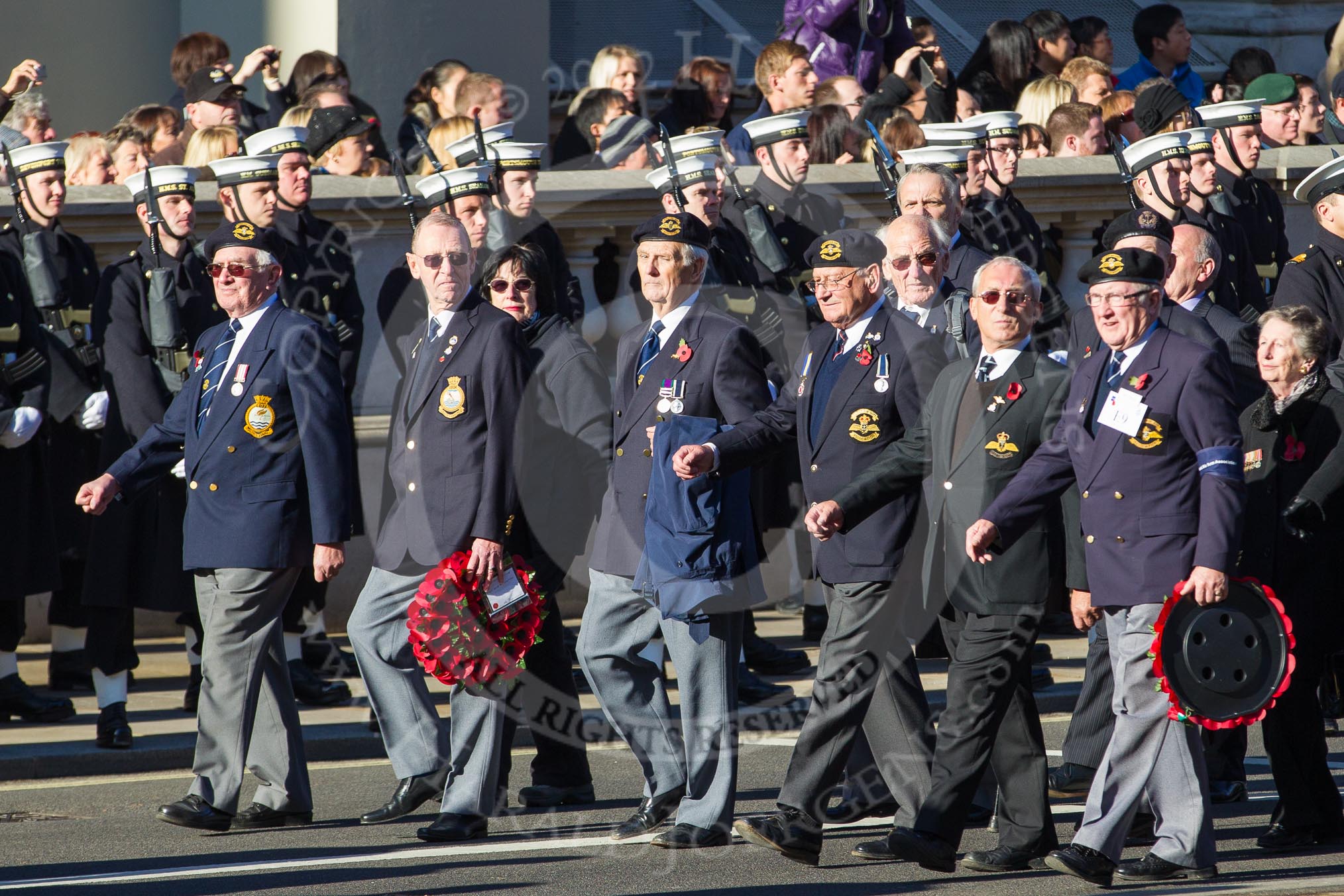 Remembrance Sunday 2012 Cenotaph March Past: Group E9 - Fleet Air Arm Association..
Whitehall, Cenotaph,
London SW1,

United Kingdom,
on 11 November 2012 at 11:39, image #95