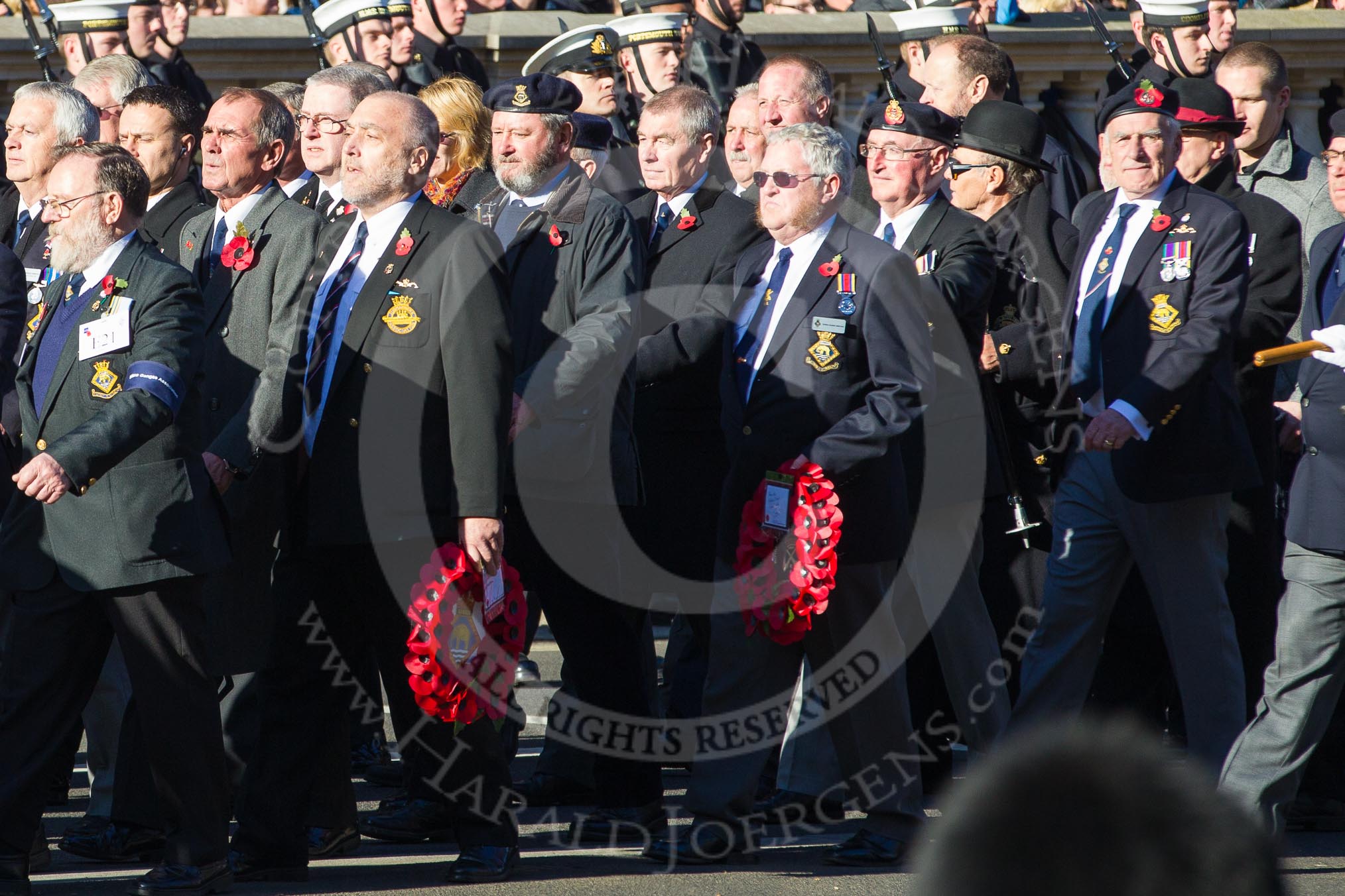 Remembrance Sunday 2012 Cenotaph March Past: Group E21 - HMS Ganges Association..
Whitehall, Cenotaph,
London SW1,

United Kingdom,
on 11 November 2012 at 11:40, image #145