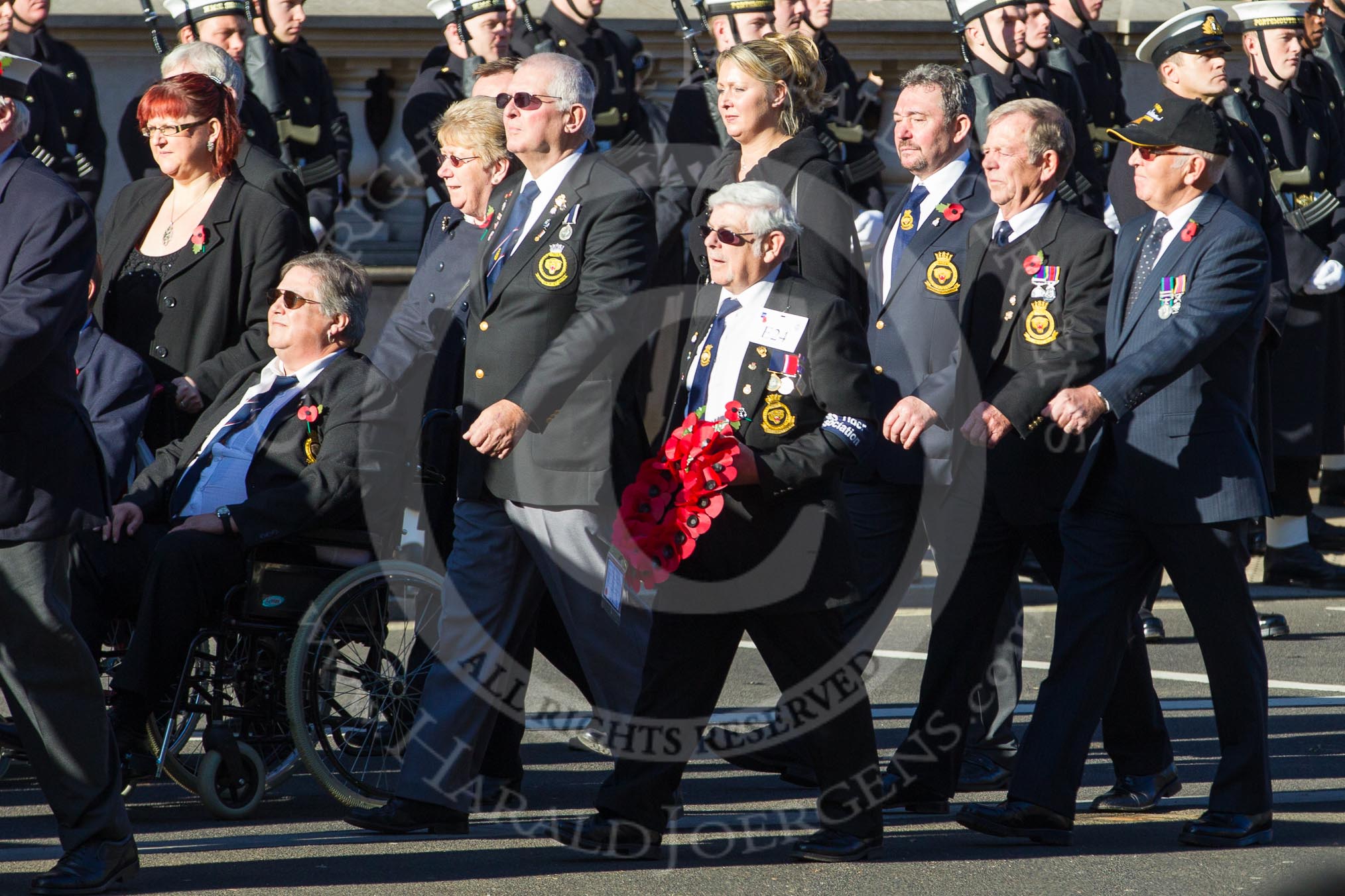 Remembrance Sunday 2012 Cenotaph March Past: Group E24 - HMS Tiger Association..
Whitehall, Cenotaph,
London SW1,

United Kingdom,
on 11 November 2012 at 11:41, image #175