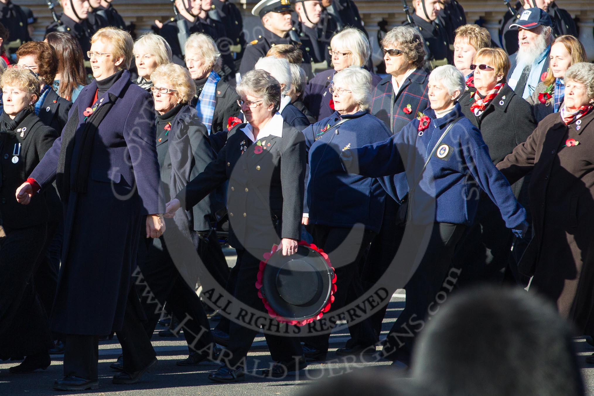 Remembrance Sunday 2012 Cenotaph March Past: Group E29 - Association of WRENS..
Whitehall, Cenotaph,
London SW1,

United Kingdom,
on 11 November 2012 at 11:41, image #213