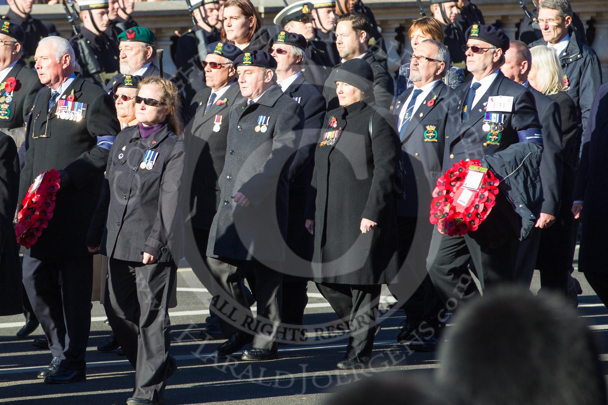 Remembrance Sunday 2012 Cenotaph March Past: Group E30 - Royal Fleet Auxiliary Association, and E31 - Royal Naval Communications Association..
Whitehall, Cenotaph,
London SW1,

United Kingdom,
on 11 November 2012 at 11:41, image #223