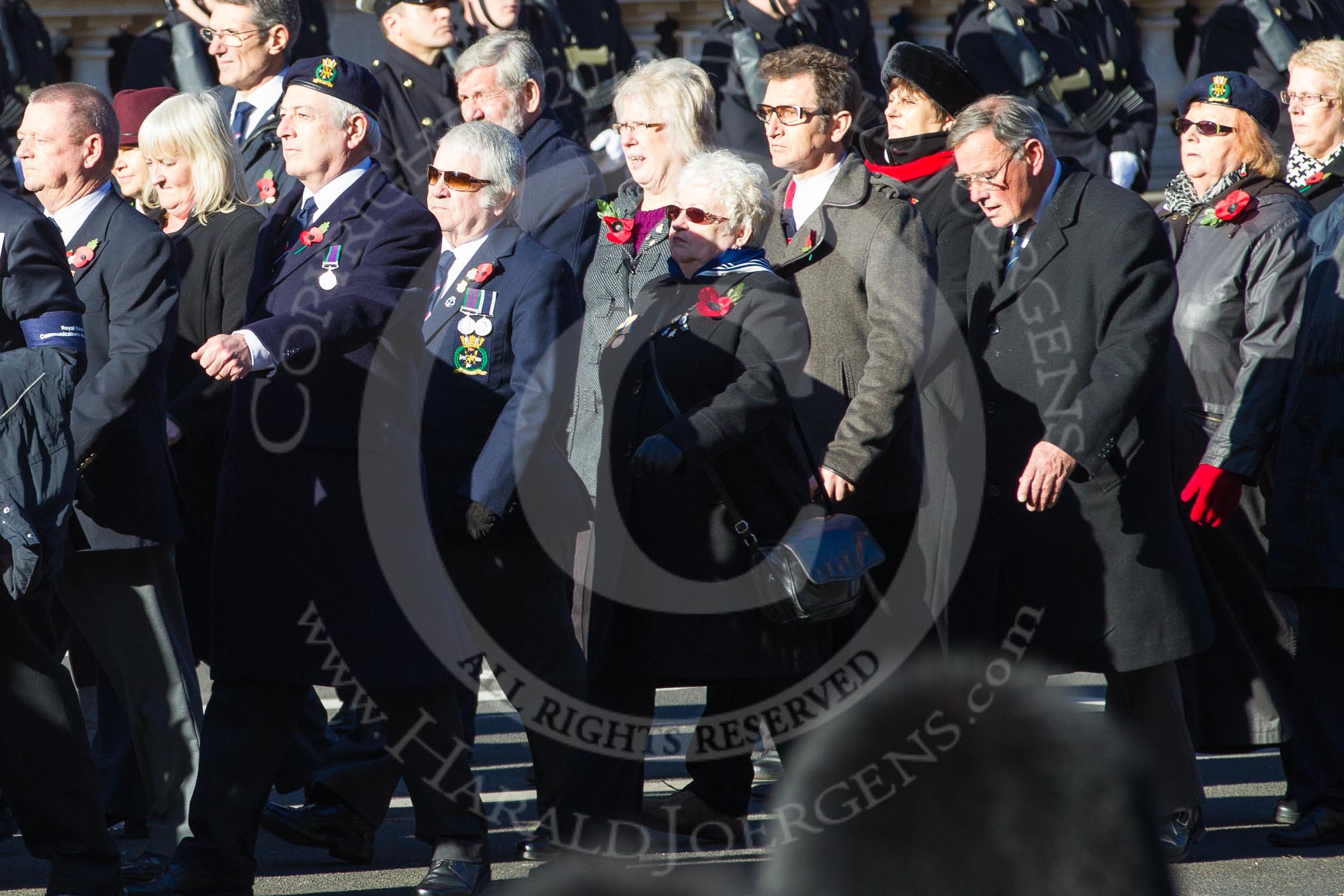 Remembrance Sunday 2012 Cenotaph March Past: Group E31 - Royal Naval Communications Association..
Whitehall, Cenotaph,
London SW1,

United Kingdom,
on 11 November 2012 at 11:41, image #226