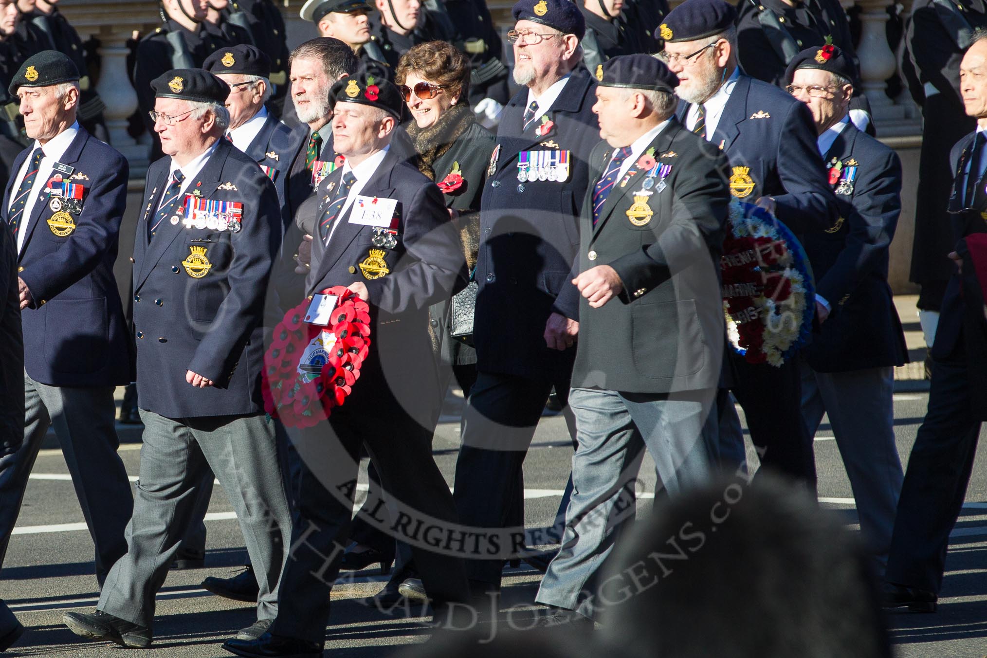 Remembrance Sunday 2012 Cenotaph March Past: Group E38 - Submariners Association..
Whitehall, Cenotaph,
London SW1,

United Kingdom,
on 11 November 2012 at 11:42, image #274