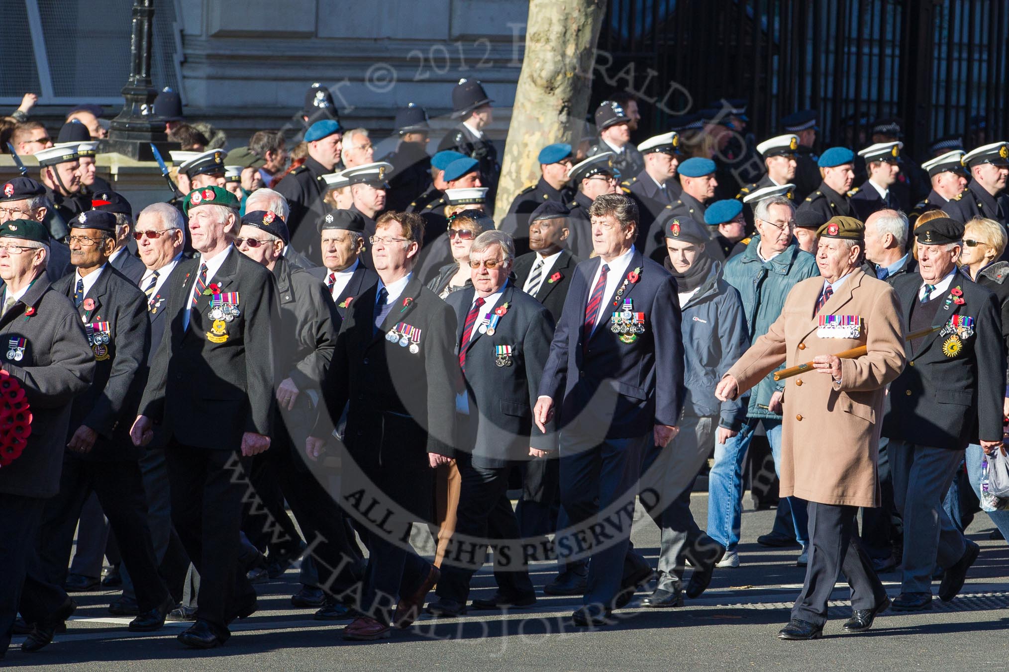 Remembrance Sunday 2012 Cenotaph March Past: Group F2 - Aden Veterans Association..
Whitehall, Cenotaph,
London SW1,

United Kingdom,
on 11 November 2012 at 11:45, image #394