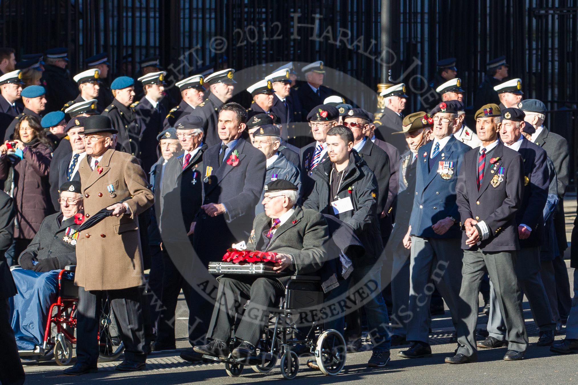 Remembrance Sunday 2012 Cenotaph March Past: Group F10 - National Service Veterans Alliance..
Whitehall, Cenotaph,
London SW1,

United Kingdom,
on 11 November 2012 at 11:46, image #446