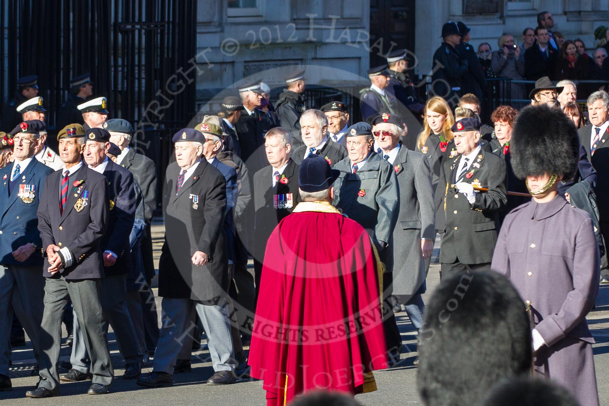 Remembrance Sunday 2012 Cenotaph March Past: Group F10 - National Service Veterans Alliance..
Whitehall, Cenotaph,
London SW1,

United Kingdom,
on 11 November 2012 at 11:46, image #447