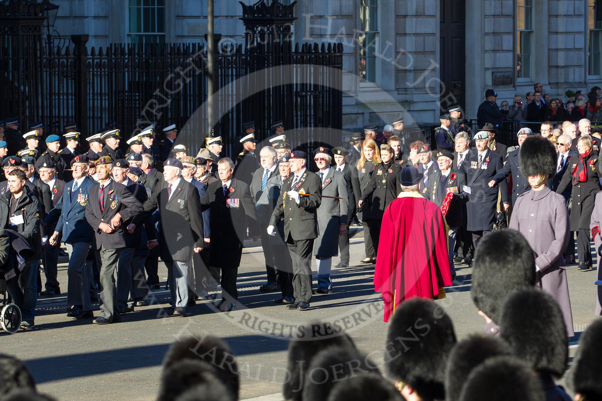 Remembrance Sunday 2012 Cenotaph March Past: Group F10 - National Service Veterans Alliance and F11 - Italy Star Association..
Whitehall, Cenotaph,
London SW1,

United Kingdom,
on 11 November 2012 at 11:46, image #452