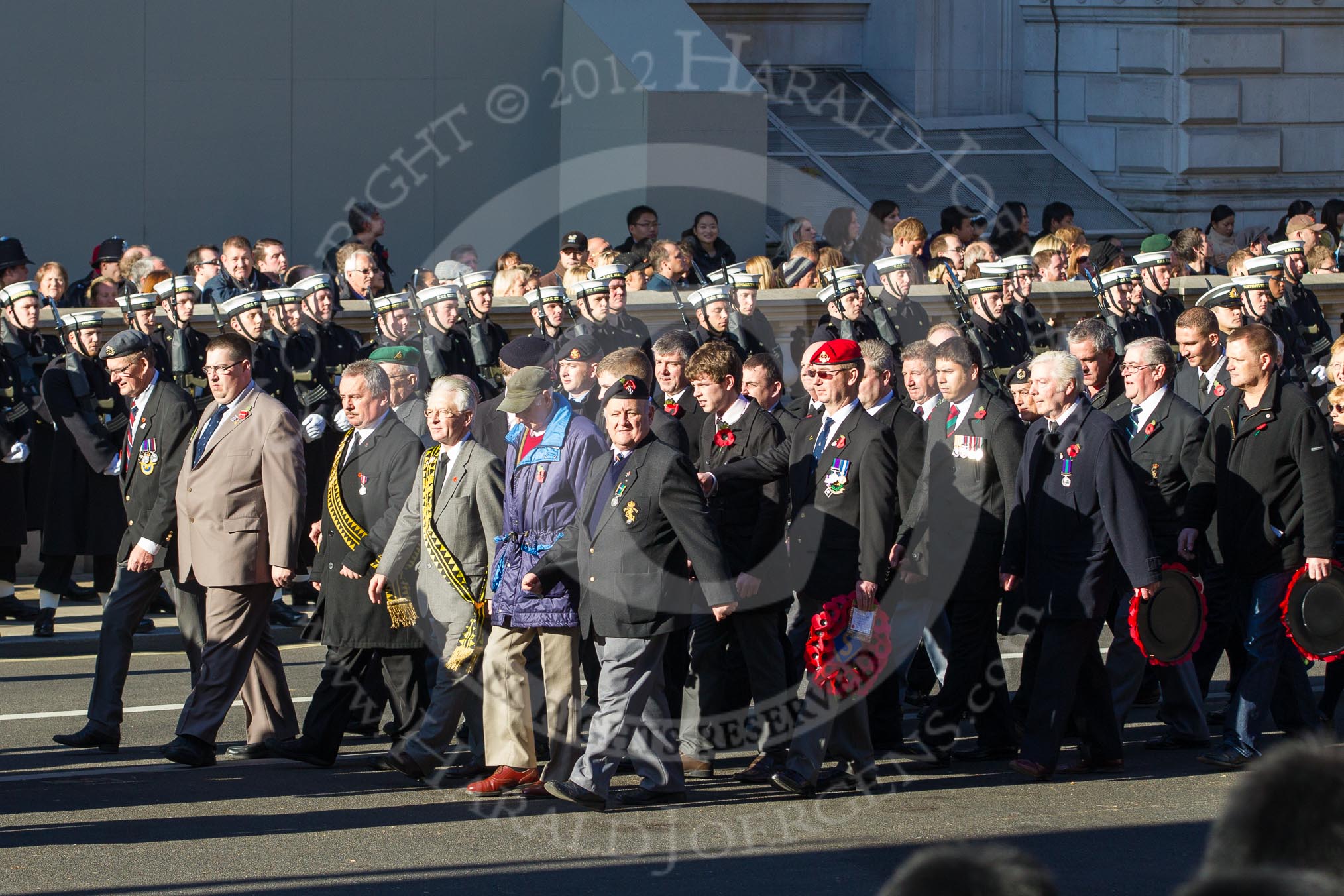 Remembrance Sunday 2012 Cenotaph March Past: Group F15 - National Gulf Veterans & Families Association..
Whitehall, Cenotaph,
London SW1,

United Kingdom,
on 11 November 2012 at 11:47, image #520