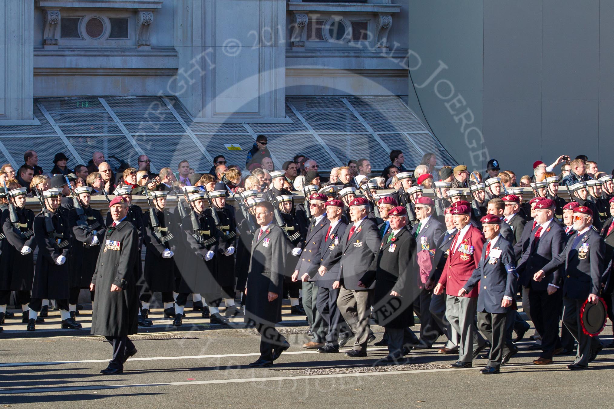 Remembrance Sunday 2012 Cenotaph March Past: Group A20 - Parachute Regimental Association..
Whitehall, Cenotaph,
London SW1,

United Kingdom,
on 11 November 2012 at 11:51, image #685