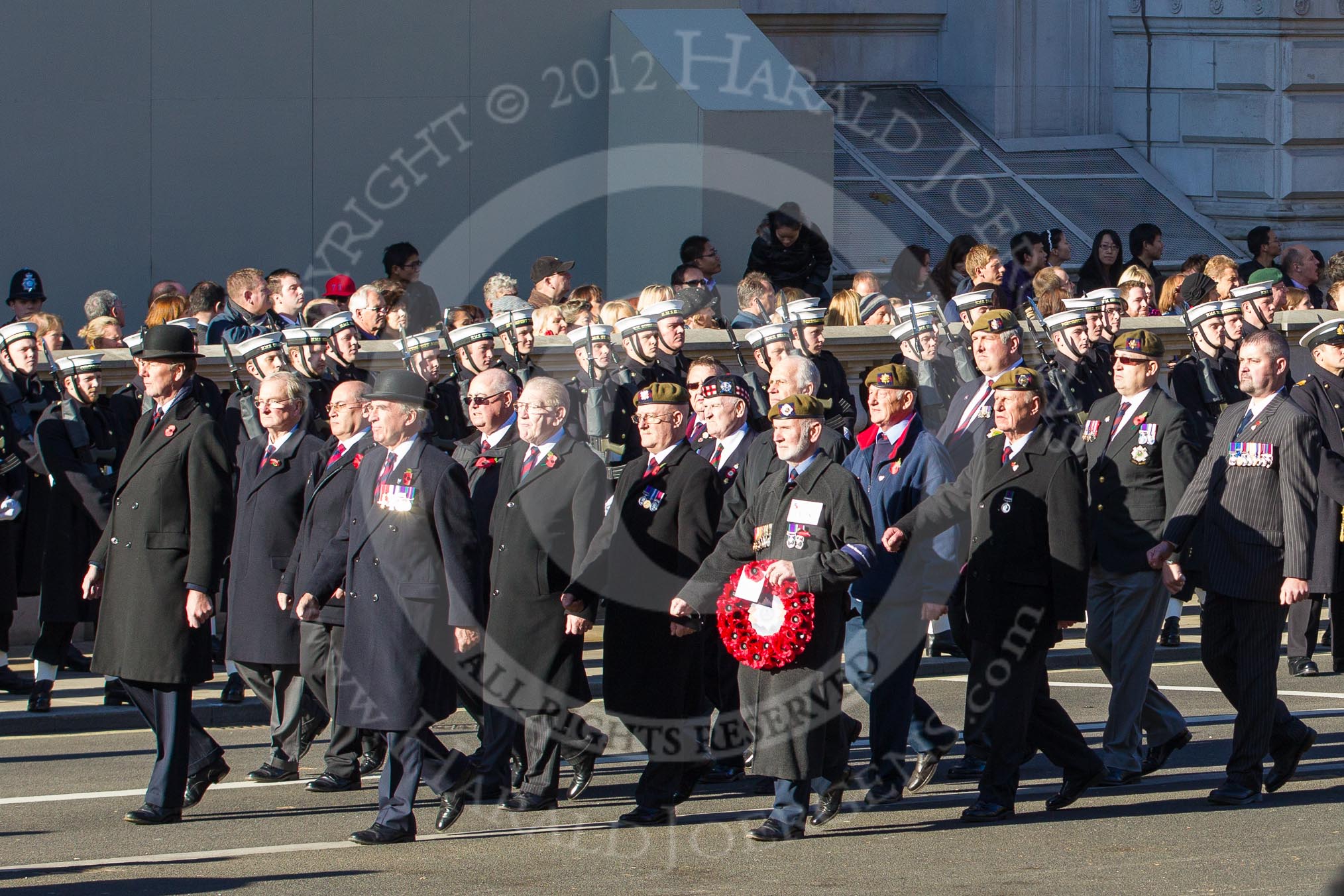 Remembrance Sunday 2012 Cenotaph March Past: Group  A28 - Scots Guards Association..
Whitehall, Cenotaph,
London SW1,

United Kingdom,
on 11 November 2012 at 11:52, image #754