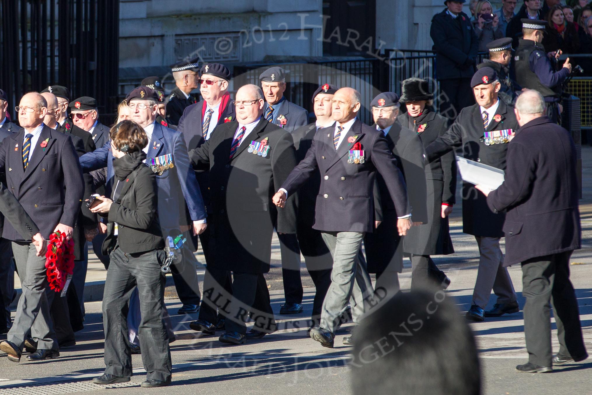 Remembrance Sunday 2012 Cenotaph March Past: Group B2, Royal Electrical & Mechanical Engineers Association..
Whitehall, Cenotaph,
London SW1,

United Kingdom,
on 11 November 2012 at 11:54, image #810