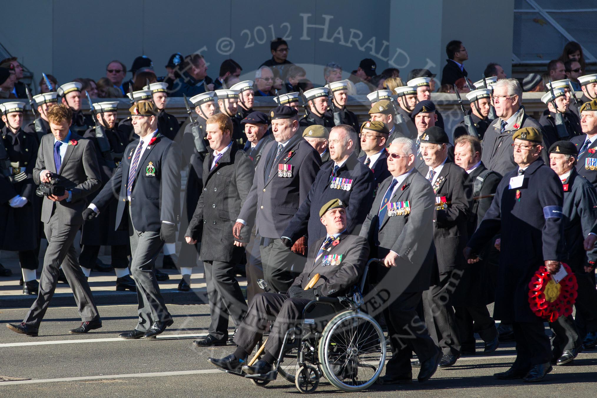 Remembrance Sunday 2012 Cenotaph March Past: Group B34 - Royal Pioneer Corps Association..
Whitehall, Cenotaph,
London SW1,

United Kingdom,
on 11 November 2012 at 12:00, image #1033