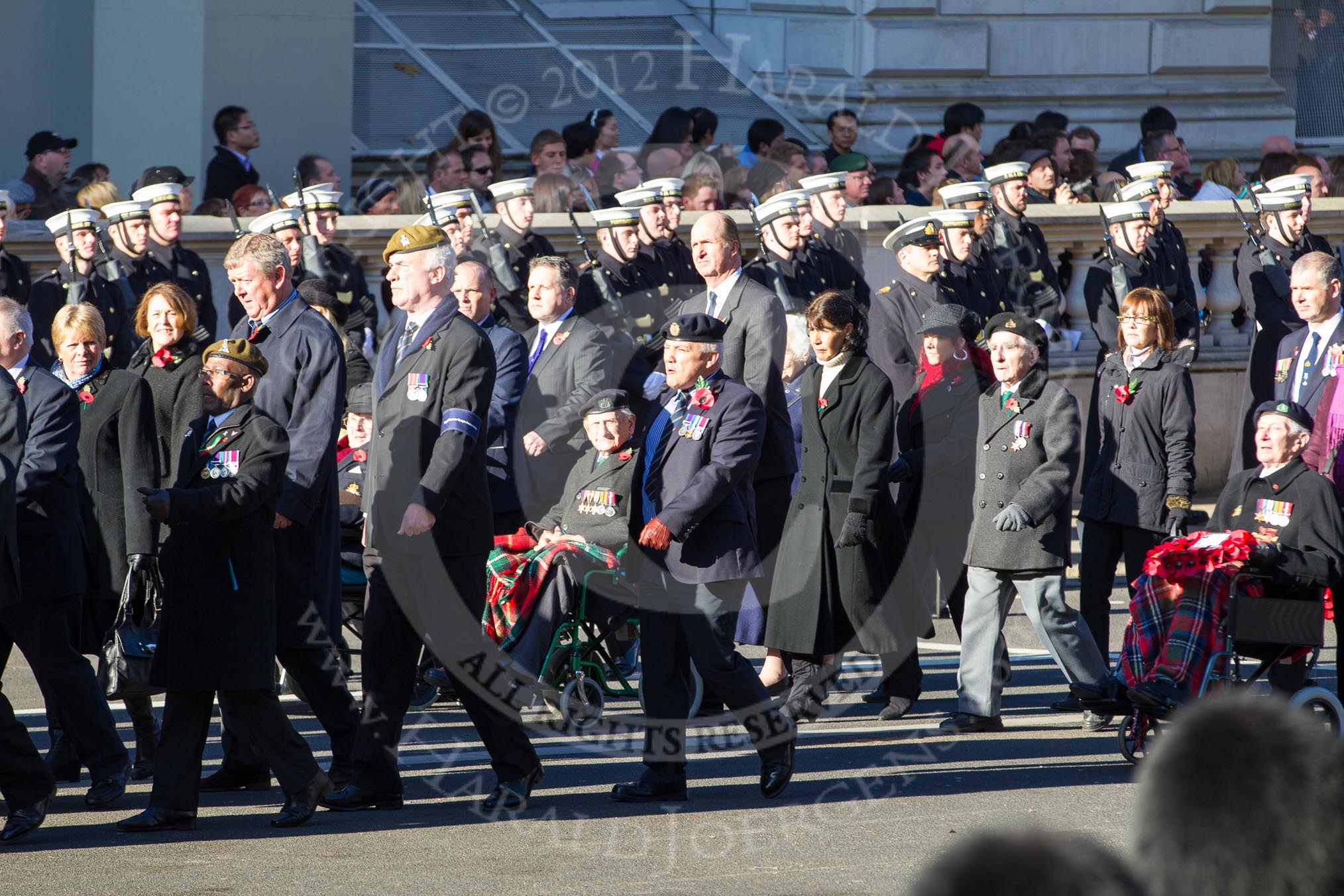 Remembrance Sunday 2012 Cenotaph March Past: Group B34 - Royal Pioneer Corps Association and B35 - Reconnaissance Corps ..
Whitehall, Cenotaph,
London SW1,

United Kingdom,
on 11 November 2012 at 12:00, image #1037