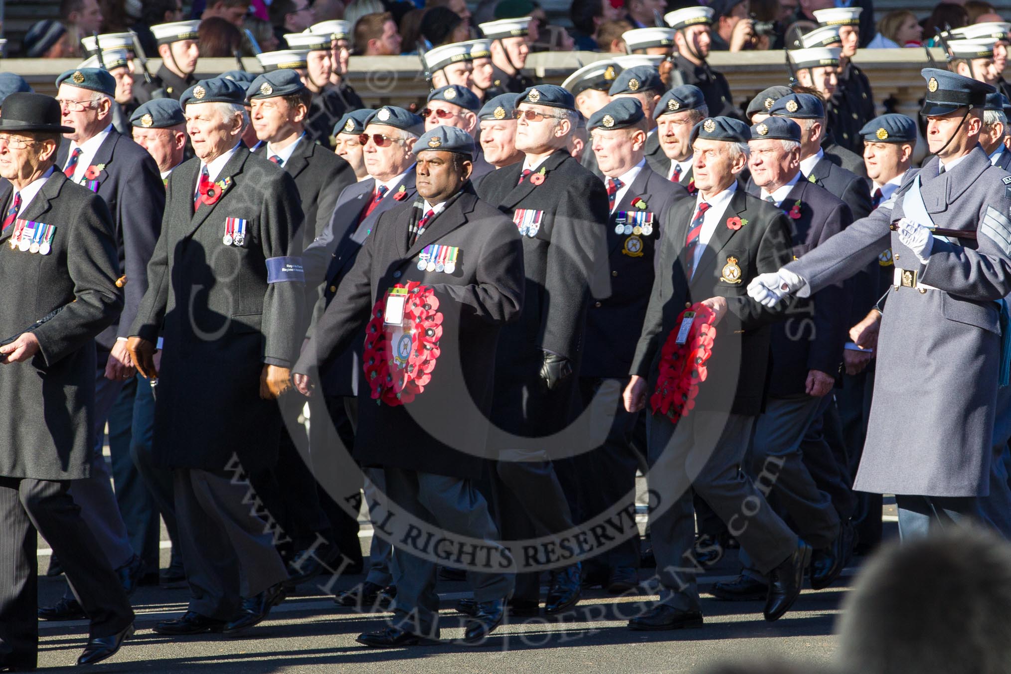 Remembrance Sunday 2012 Cenotaph March Past: Group C2 - Royal Air Force Regiment Association..
Whitehall, Cenotaph,
London SW1,

United Kingdom,
on 11 November 2012 at 12:00, image #1045