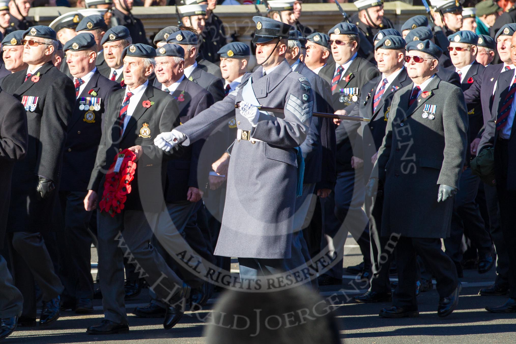 Remembrance Sunday 2012 Cenotaph March Past: Group C2 - Royal Air Force Regiment Association..
Whitehall, Cenotaph,
London SW1,

United Kingdom,
on 11 November 2012 at 12:00, image #1046