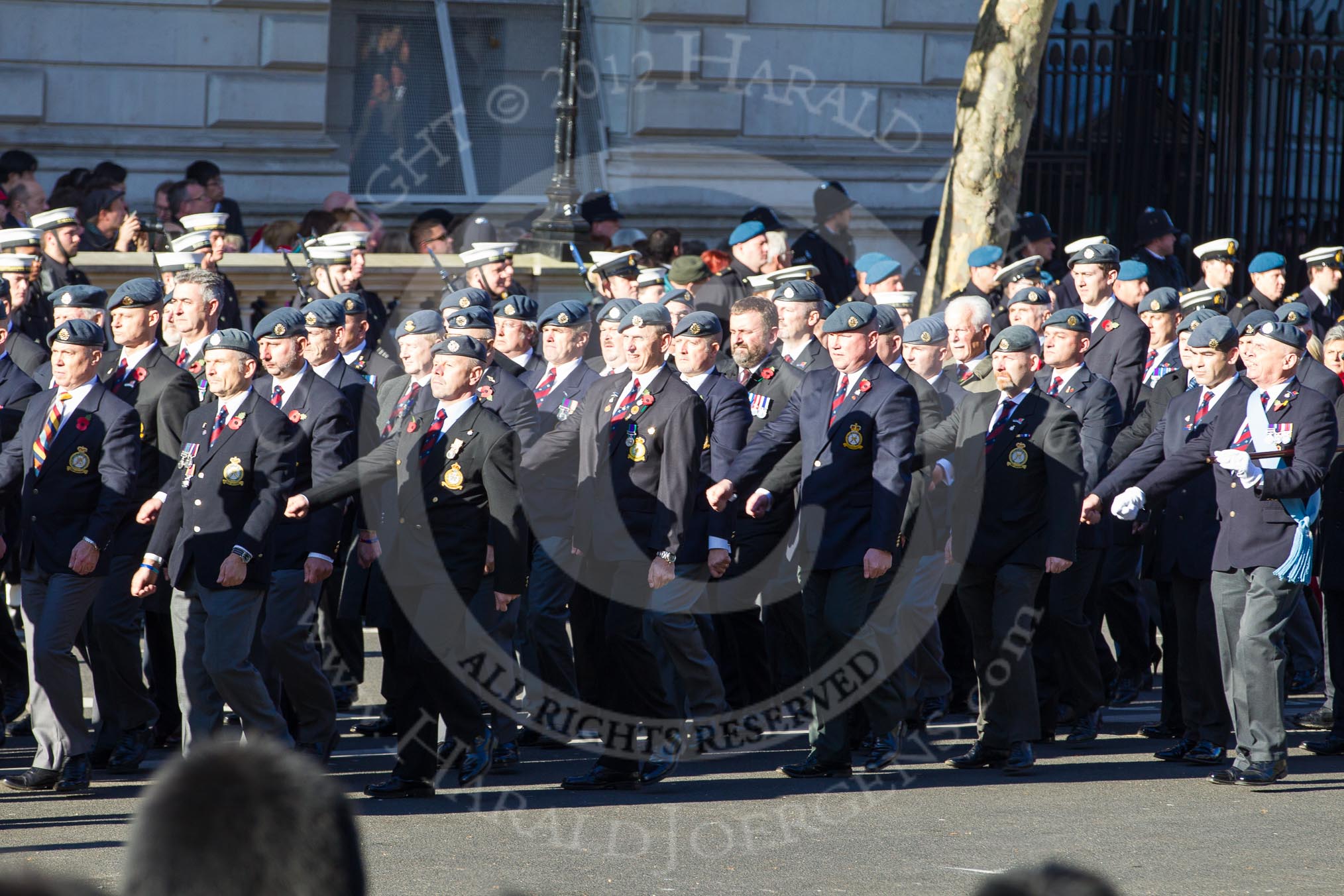 Remembrance Sunday 2012 Cenotaph March Past: Group C2 - Royal Air Force Regiment Association..
Whitehall, Cenotaph,
London SW1,

United Kingdom,
on 11 November 2012 at 12:00, image #1060
