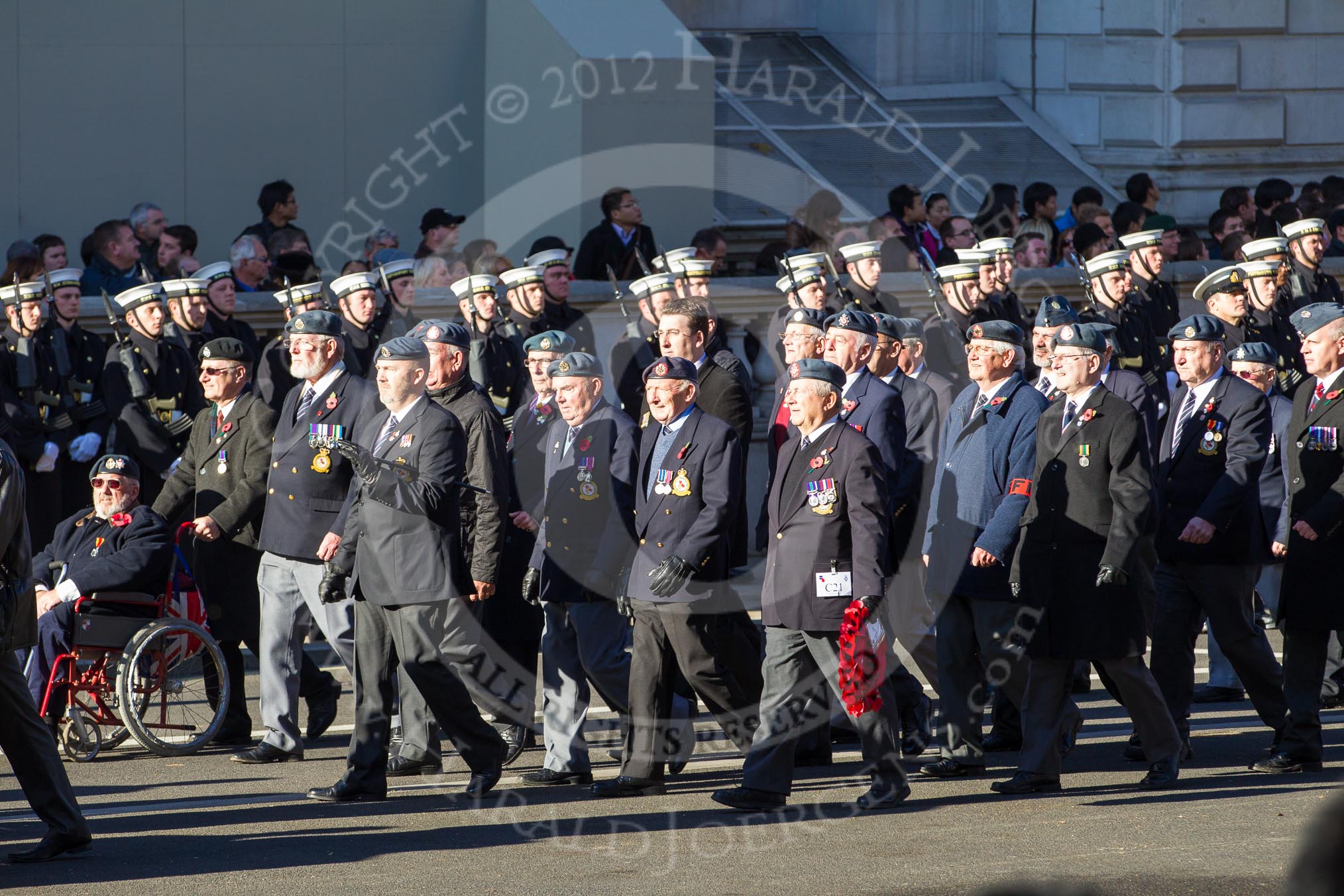 Remembrance Sunday 2012 Cenotaph March Past: Group C21 - Royal Air Force & Defence Fire Services Association..
Whitehall, Cenotaph,
London SW1,

United Kingdom,
on 11 November 2012 at 12:04, image #1185