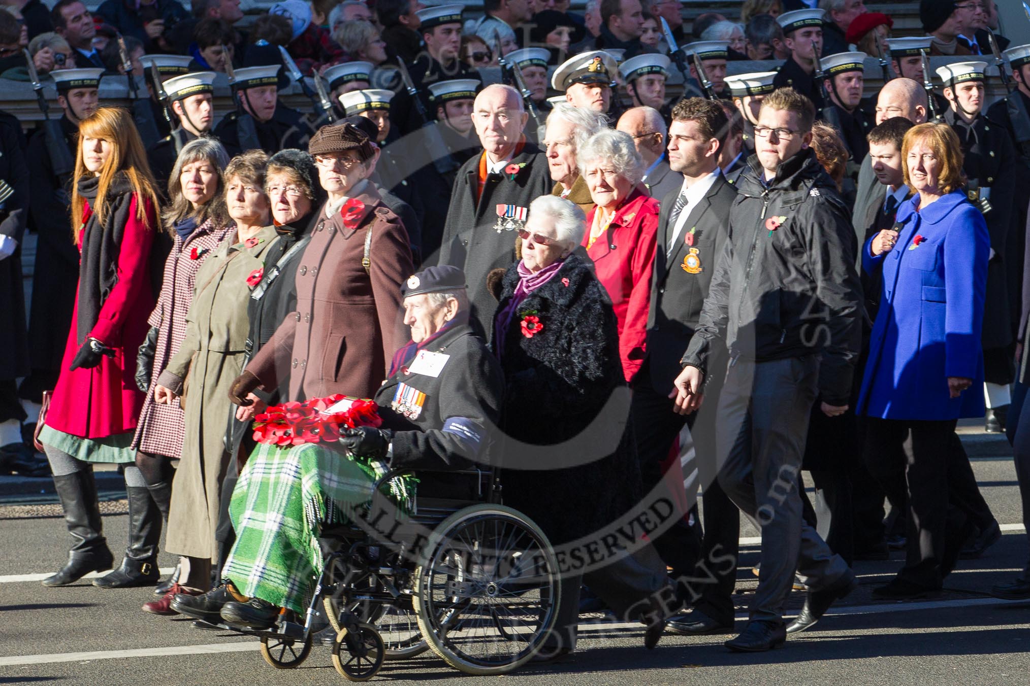 Remembrance Sunday 2012 Cenotaph March Past: Group D5 - British Nuclear Test Veterans Association..
Whitehall, Cenotaph,
London SW1,

United Kingdom,
on 11 November 2012 at 12:05, image #1253