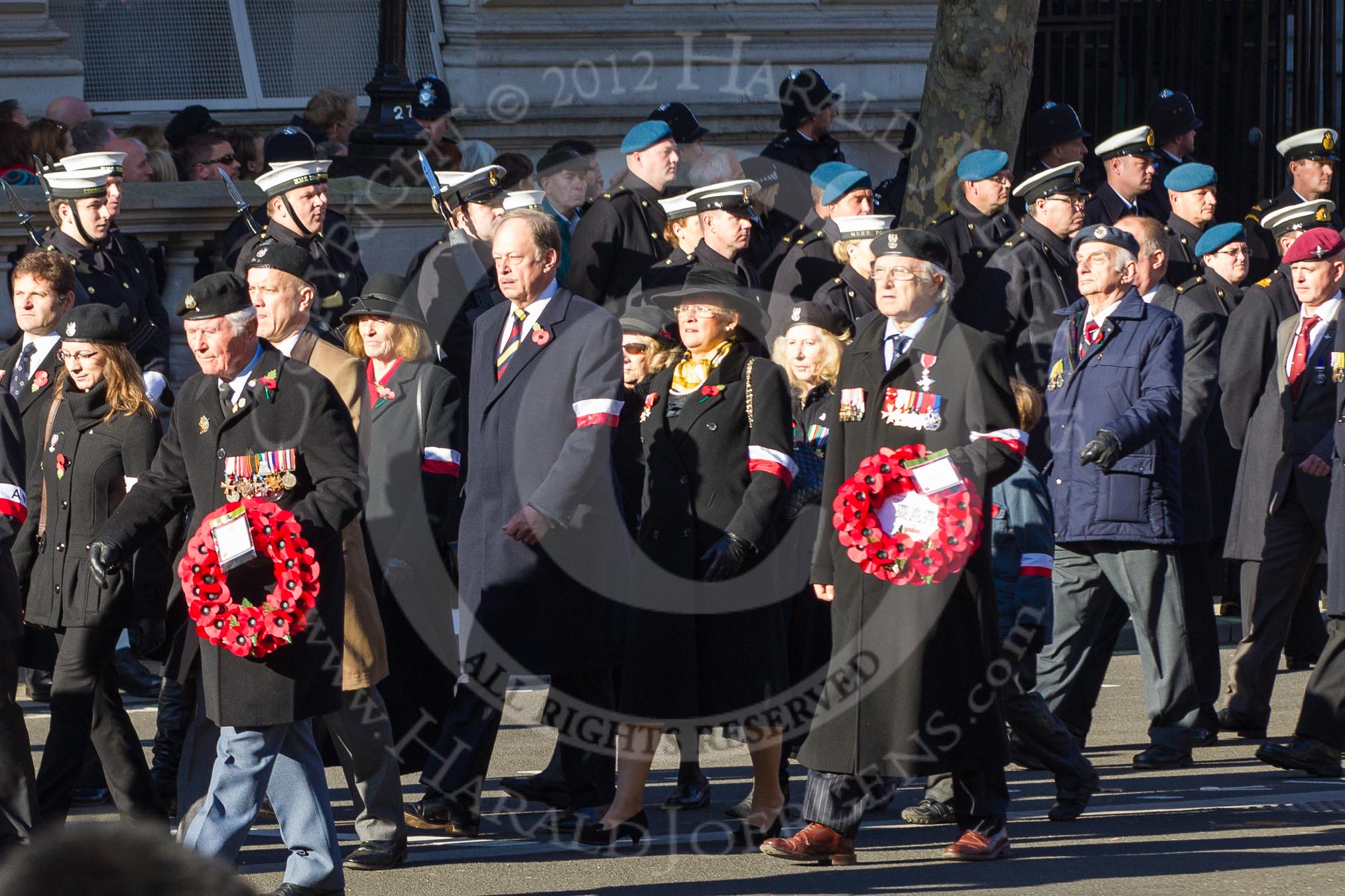 Remembrance Sunday 2012 Cenotaph March Past: Group D11 - Polish Ex-Combatants Association in Great Britain..
Whitehall, Cenotaph,
London SW1,

United Kingdom,
on 11 November 2012 at 12:06, image #1310