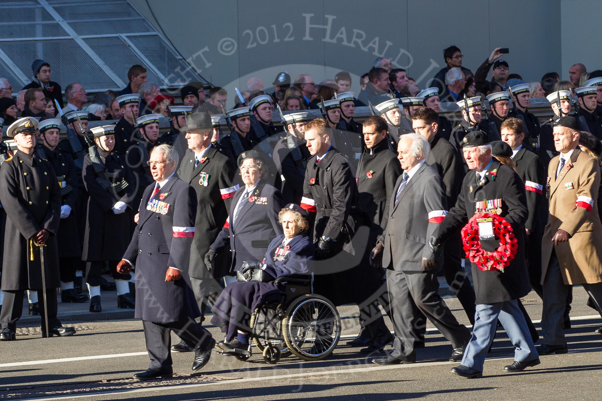 Remembrance Sunday 2012 Cenotaph March Past: Group D11 - Polish Ex-Combatants Association in Great Britain..
Whitehall, Cenotaph,
London SW1,

United Kingdom,
on 11 November 2012 at 12:07, image #1314