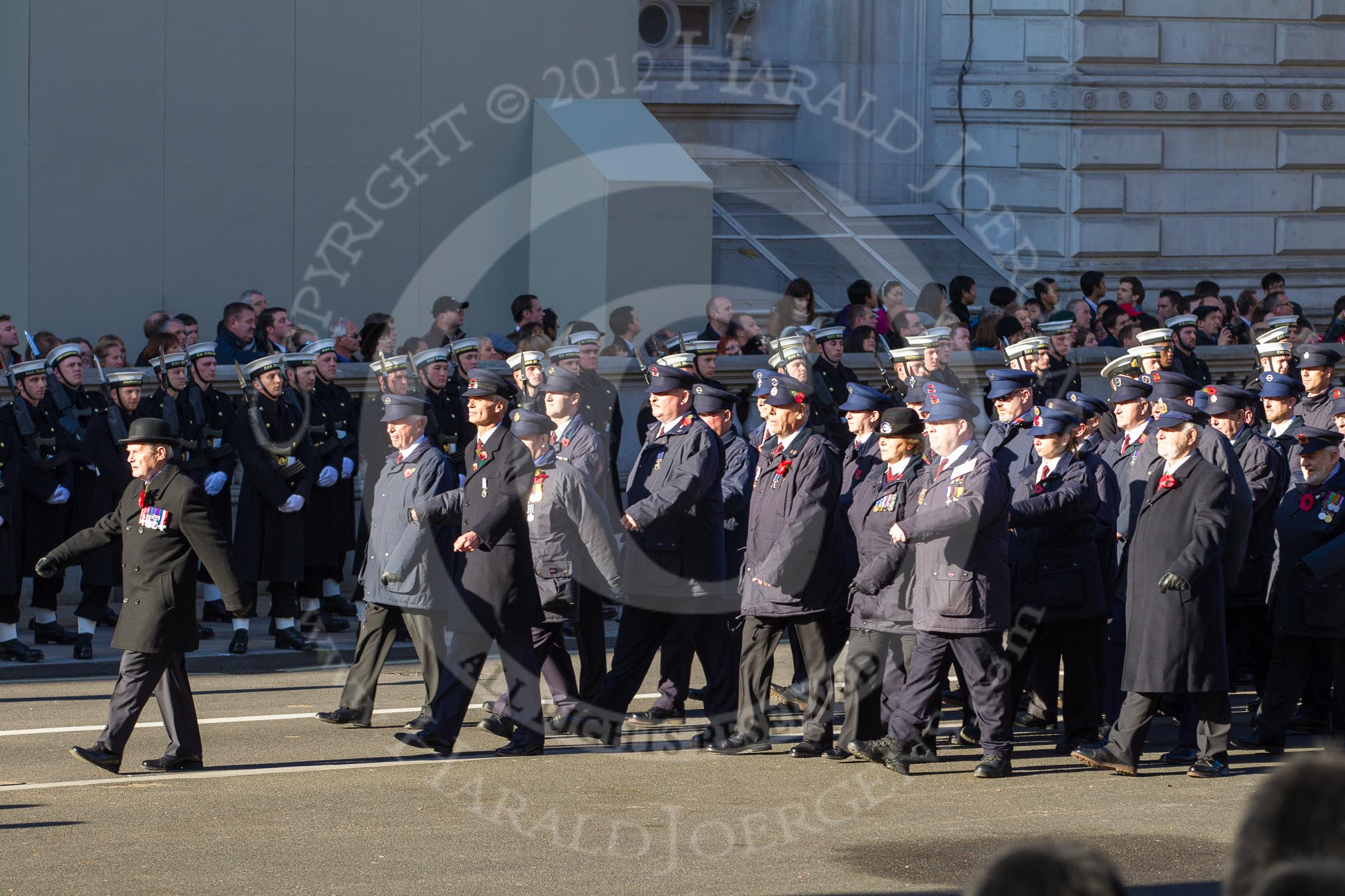 Remembrance Sunday 2012 Cenotaph March Past: Group M1 - Transport For London..
Whitehall, Cenotaph,
London SW1,

United Kingdom,
on 11 November 2012 at 12:09, image #1413