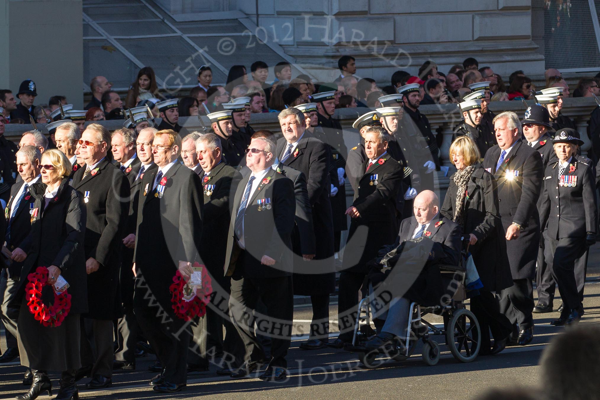 Remembrance Sunday 2012 Cenotaph March Past: Group M12 - National Association of Retired Police Officers..
Whitehall, Cenotaph,
London SW1,

United Kingdom,
on 11 November 2012 at 12:10, image #1505