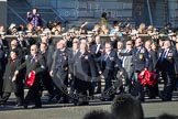 Remembrance Sunday 2012 Cenotaph March Past: Group E14 - Fleet Air Arm Safety Equipment & Survival Association, and E15 - Sea Harrier Association..
Whitehall, Cenotaph,
London SW1,

United Kingdom,
on 11 November 2012 at 11:40, image #116