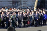 Remembrance Sunday 2012 Cenotaph March Past: Group A1/2/3 - Princess of Wales's Royal Regiment/Prince of Wales's Leinster Regiment (Royal Canadians) Regimental Association/Royal East Kent Regiment (The Buffs) Past & Present Association..
Whitehall, Cenotaph,
London SW1,

United Kingdom,
on 11 November 2012 at 11:48, image #557