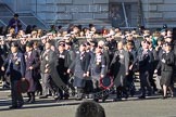 Remembrance Sunday 2012 Cenotaph March Past: Group A11 - Cheshire Regiment Association, A12 - Sherwood Foresters & Worcestershire Regiment, and A13 - Mercian Regiment Association..
Whitehall, Cenotaph,
London SW1,

United Kingdom,
on 11 November 2012 at 11:49, image #618