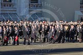 Remembrance Sunday 2012 Cenotaph March Past: Group A12 - Sherwood Foresters & Worcestershire Regiment, A13 - Mercian Regiment Association, and A14 - Rifles Regimental Association..
Whitehall, Cenotaph,
London SW1,

United Kingdom,
on 11 November 2012 at 11:50, image #629