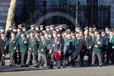 Remembrance Sunday 2012 Cenotaph March Past: Group A13 - Mercian Regiment Association, and A14 - Rifles Regimental Association, A15 - The Rifles & Royal Gloucestershire, Berkshire & Wiltshire Regimental Association..
Whitehall, Cenotaph,
London SW1,

United Kingdom,
on 11 November 2012 at 11:50, image #640