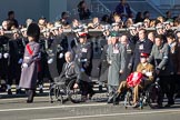 Remembrance Sunday 2012 Cenotaph March Past: Group C1, Blind Veterans UK, waiting for the rest of the column to get in line..
Whitehall, Cenotaph,
London SW1,

United Kingdom,
on 11 November 2012 at 11:53, image #774