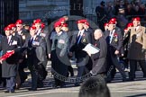 Remembrance Sunday 2012 Cenotaph March Past: Group B3, Royal Military Police Association..
Whitehall, Cenotaph,
London SW1,

United Kingdom,
on 11 November 2012 at 11:55, image #820