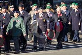 Remembrance Sunday 2012 Cenotaph March Past: Group B5 - Royal Army Pay Corps Regimental Association, B6 - Royal Army Veterinary Corps & Royal Army Dental Corps, and B7 - Intelligence Corps Association..
Whitehall, Cenotaph,
London SW1,

United Kingdom,
on 11 November 2012 at 11:55, image #843