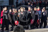 Remembrance Sunday 2012 Cenotaph March Past: Group B8 - Royal Army Physical Training Corps, B9 -Queen Alexandra's Royal Army Nursing Corps Association, and B10 - Royal Scots Dragoon Guards..
Whitehall, Cenotaph,
London SW1,

United Kingdom,
on 11 November 2012 at 11:55, image #853