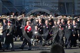 Remembrance Sunday 2012 Cenotaph March Past: Group B17 - North Irish Horse & Irish Regiments Old Comrades Association and B18 -Association of Ammunition Technicians..
Whitehall, Cenotaph,
London SW1,

United Kingdom,
on 11 November 2012 at 11:57, image #918