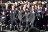 Remembrance Sunday 2012 Cenotaph March Past: Group B18 - Association of Ammunition Technicians..
Whitehall, Cenotaph,
London SW1,

United Kingdom,
on 11 November 2012 at 11:57, image #922