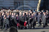 Remembrance Sunday 2012 Cenotaph March Past: Group B18 - Association of Ammunition Technicians..
Whitehall, Cenotaph,
London SW1,

United Kingdom,
on 11 November 2012 at 11:57, image #924