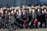 Remembrance Sunday 2012 Cenotaph March Past: Group B18 - Association of Ammunition Technicians..
Whitehall, Cenotaph,
London SW1,

United Kingdom,
on 11 November 2012 at 11:57, image #927