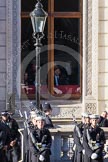 Guests watching from inside the Foreign- and Commonwealth Office building.