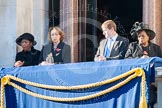 Guests on one of the balconies of the Foreign- and Commonwealth Office building.