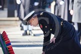 HRH The Duke of Edinburgh, having laid his wreath at the Cenotaph.
