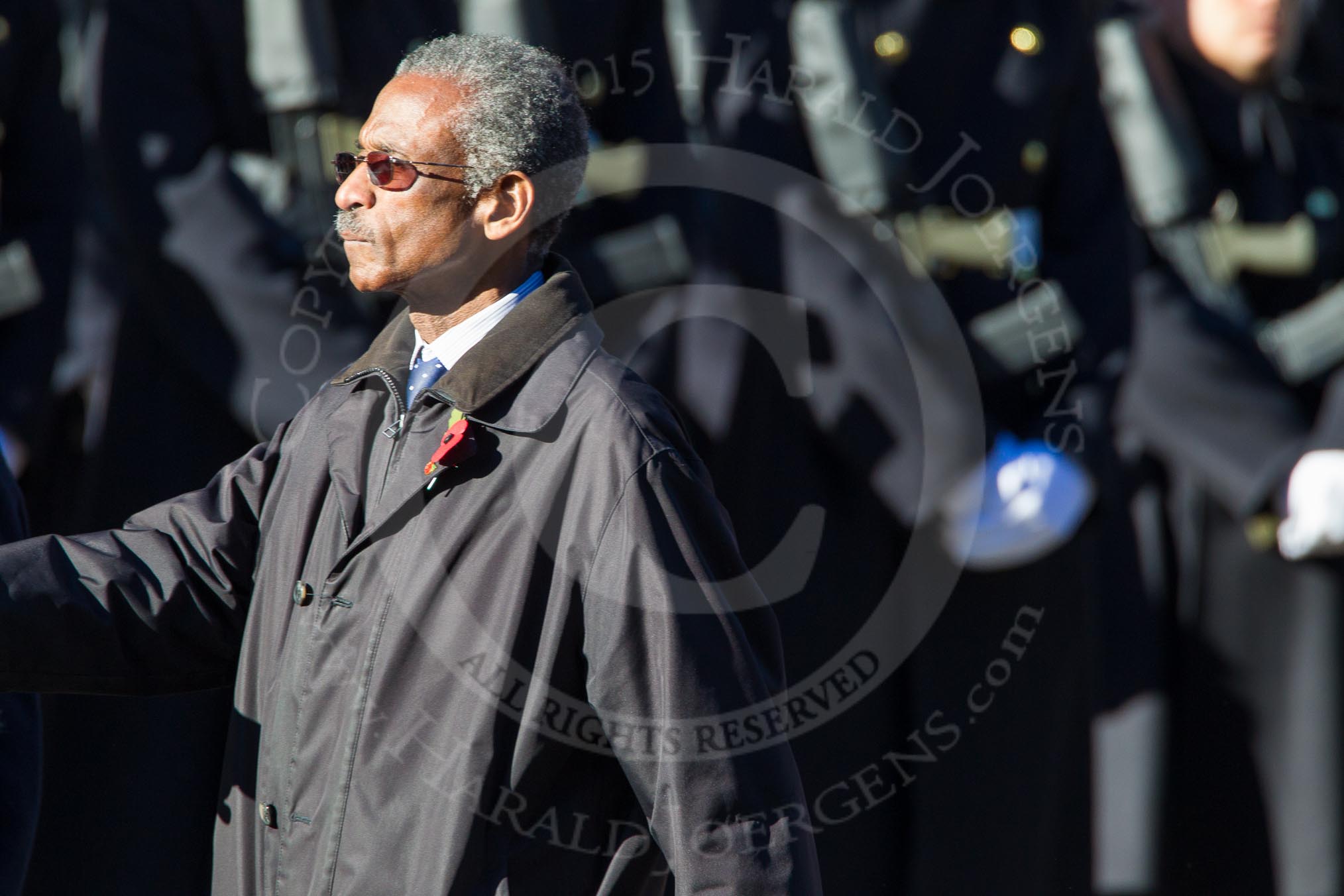 Remembrance Sunday Cenotaph March Past 2013: D3 - West Indian Association of Service Personnel..
Press stand opposite the Foreign Office building, Whitehall, London SW1,
London,
Greater London,
United Kingdom,
on 10 November 2013 at 11:39, image #50