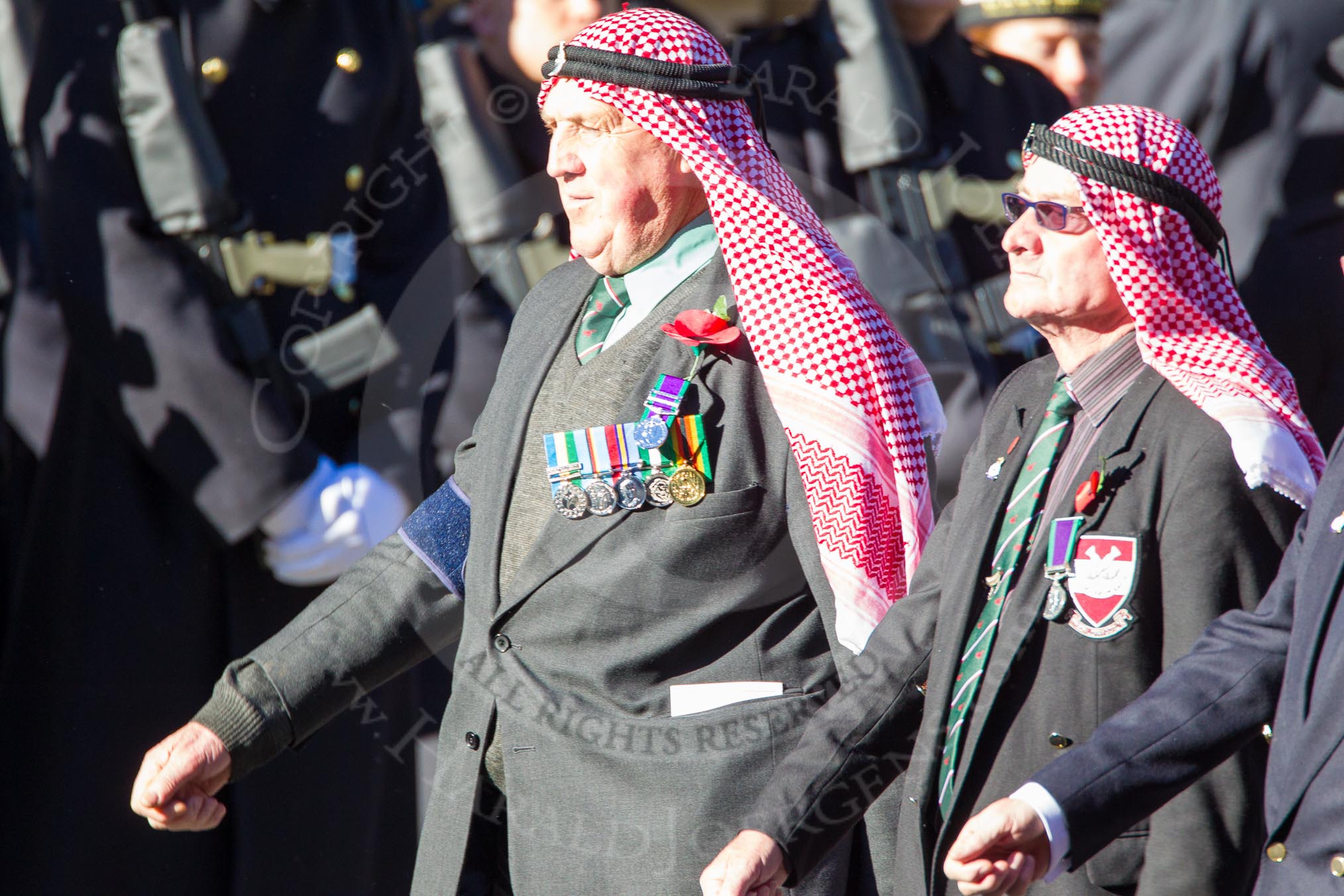 Remembrance Sunday Cenotaph March Past 2013: D4 - Trucial Oman Scouts Association..
Press stand opposite the Foreign Office building, Whitehall, London SW1,
London,
Greater London,
United Kingdom,
on 10 November 2013 at 11:39, image #51