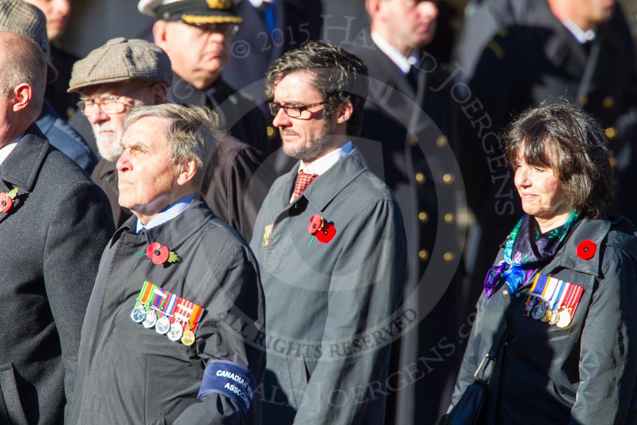 Remembrance Sunday Cenotaph March Past 2013: D7 - Canadian Veterans Association..
Press stand opposite the Foreign Office building, Whitehall, London SW1,
London,
Greater London,
United Kingdom,
on 10 November 2013 at 11:39, image #72