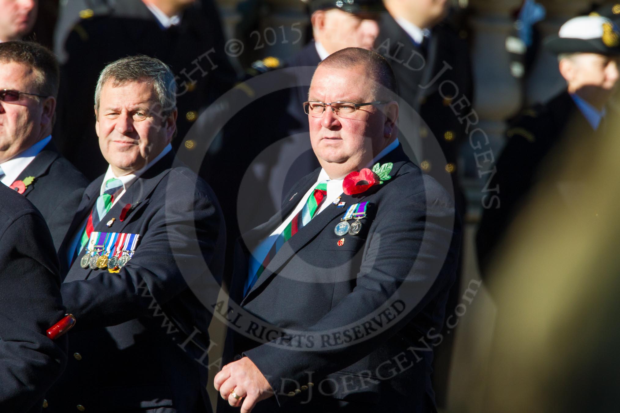Remembrance Sunday Cenotaph March Past 2013: D23 - South Atlantic Medal Association (SAMA 82): The South Atlantic Medal (1982) is the official name of the medal awarded to almost 30,000 service men and women - and civilians - who took part in the campaign to liberate the Falkland Islands in 1982. The South Atlantic Medal Association is their Association..
Press stand opposite the Foreign Office building, Whitehall, London SW1,
London,
Greater London,
United Kingdom,
on 10 November 2013 at 11:41, image #190