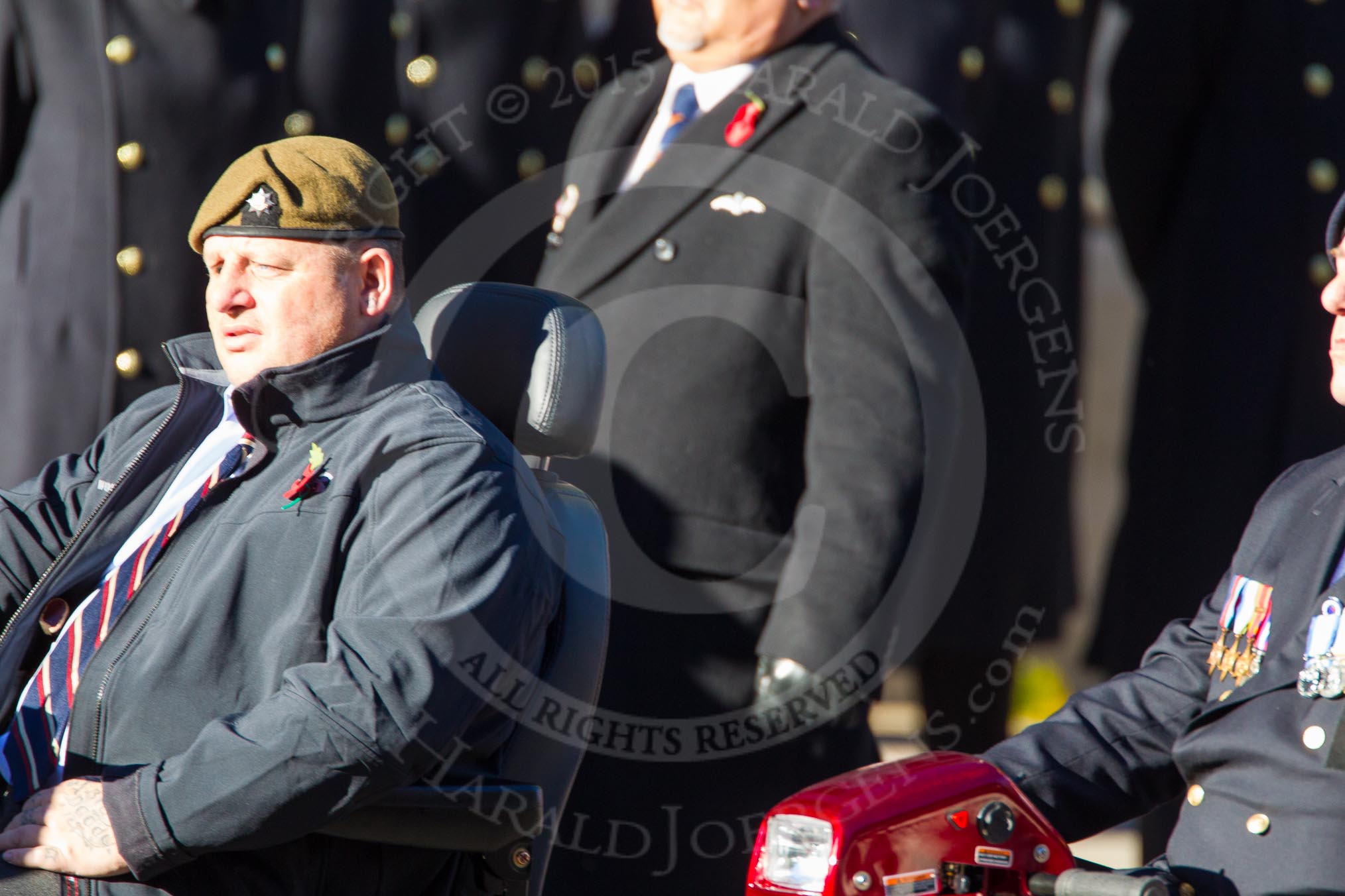 Remembrance Sunday Cenotaph March Past 2013: D28 - British Limbless Ex-Service Men's Association,.
Press stand opposite the Foreign Office building, Whitehall, London SW1,
London,
Greater London,
United Kingdom,
on 10 November 2013 at 11:42, image #230