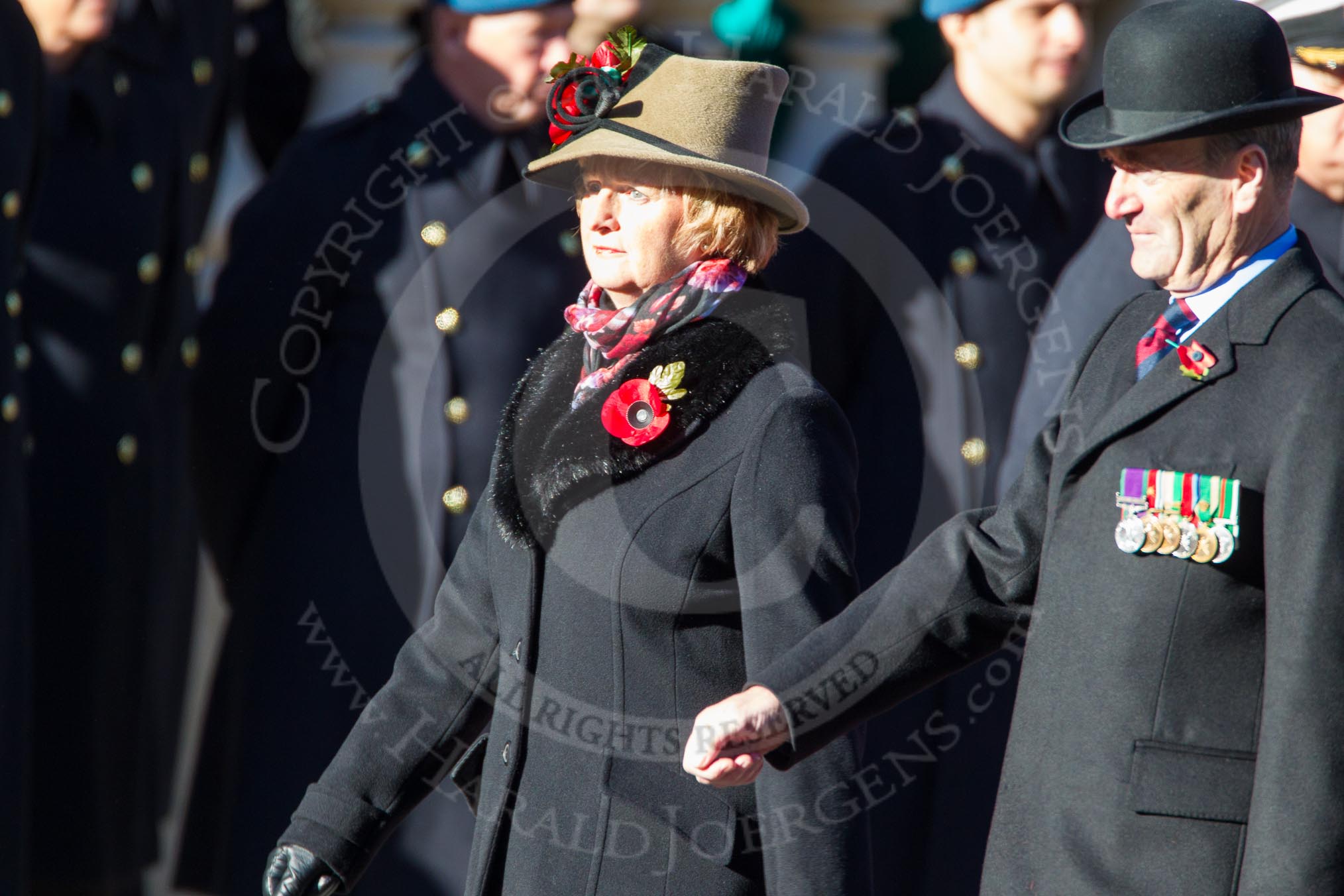 Remembrance Sunday Cenotaph March Past 2013: D31 - Queen Alexandra's Hospital Home for Disabled Ex- Servicemen & Women..
Press stand opposite the Foreign Office building, Whitehall, London SW1,
London,
Greater London,
United Kingdom,
on 10 November 2013 at 11:43, image #277