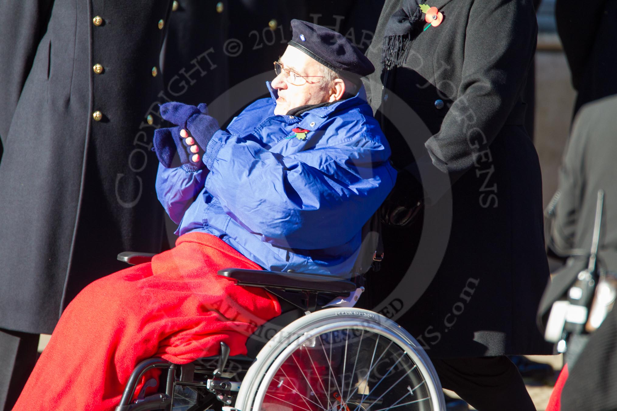 Remembrance Sunday Cenotaph March Past 2013: D31 - Queen Alexandra's Hospital Home for Disabled Ex- Servicemen & Women..
Press stand opposite the Foreign Office building, Whitehall, London SW1,
London,
Greater London,
United Kingdom,
on 10 November 2013 at 11:43, image #279