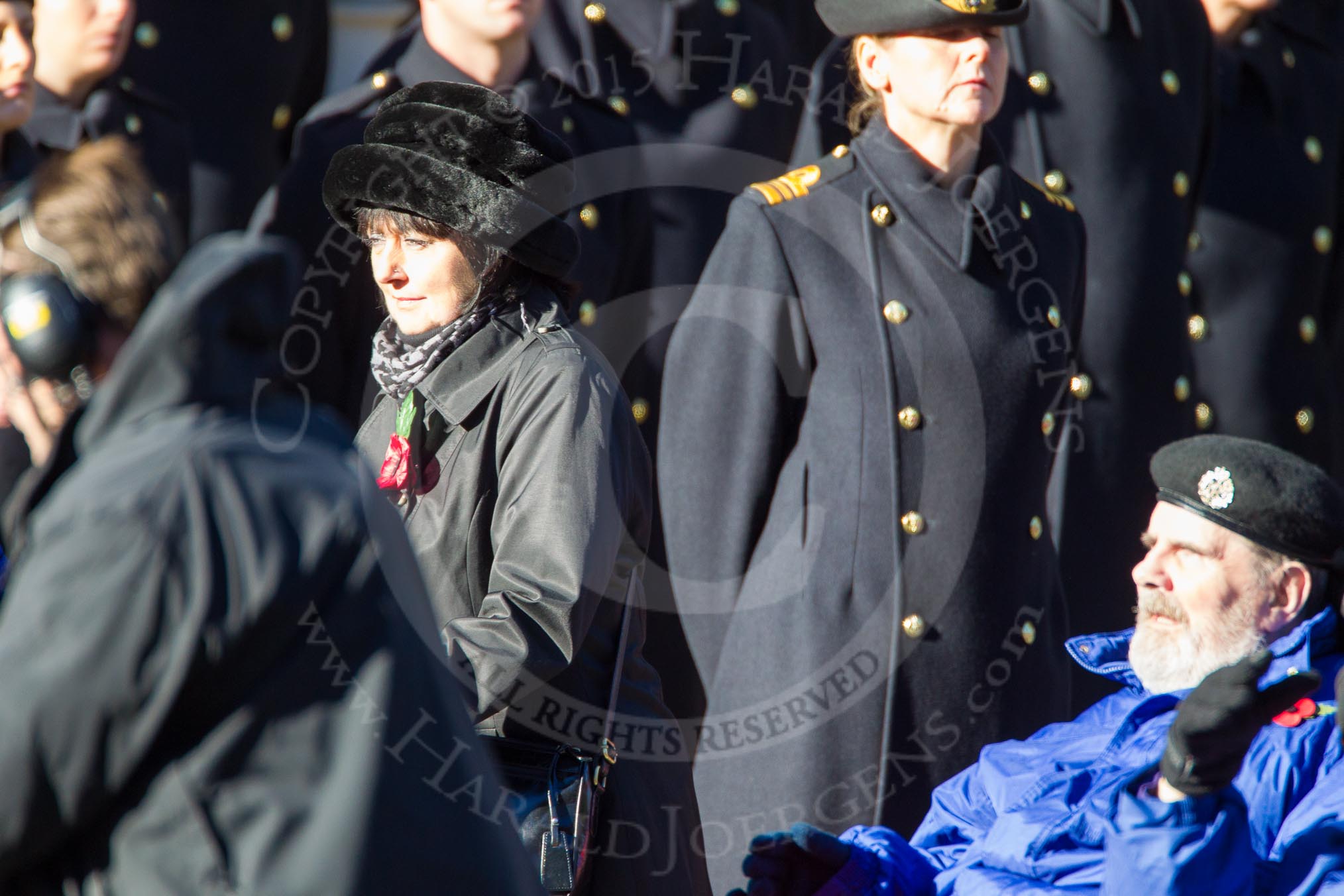 Remembrance Sunday Cenotaph March Past 2013: D31 - Queen Alexandra's Hospital Home for Disabled Ex- Servicemen & Women..
Press stand opposite the Foreign Office building, Whitehall, London SW1,
London,
Greater London,
United Kingdom,
on 10 November 2013 at 11:43, image #281